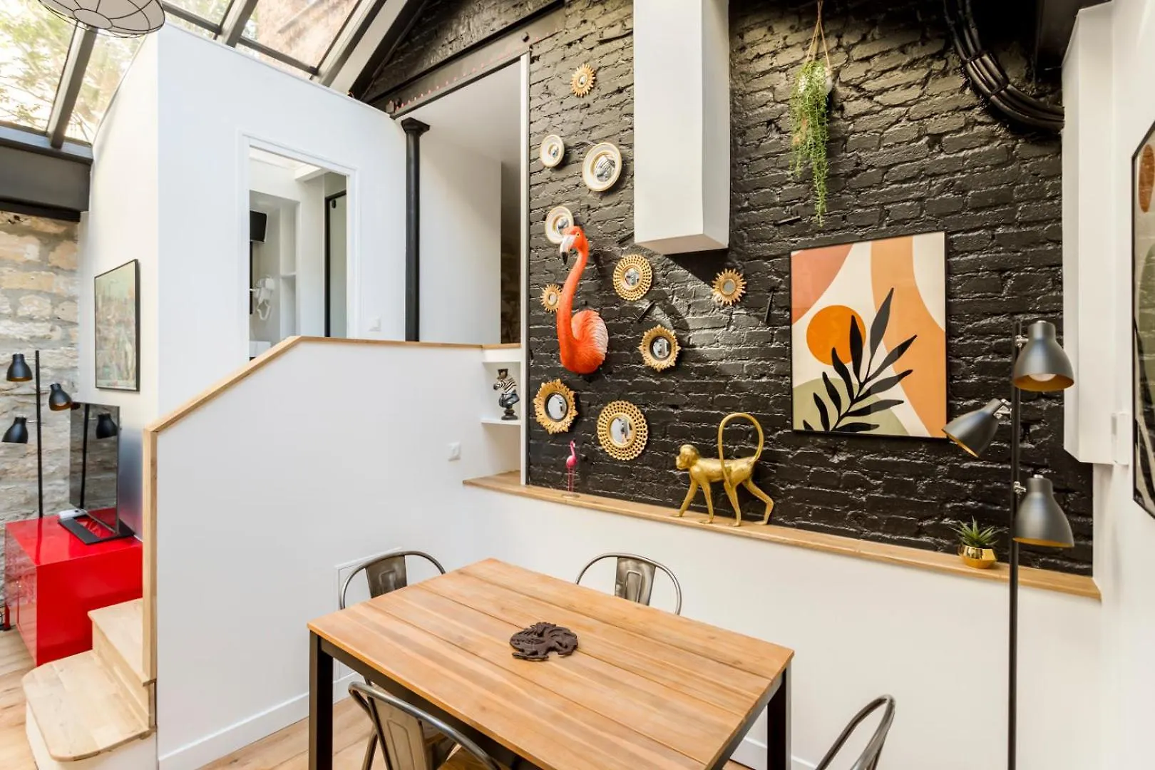 Apartament Relais Cocorico Artist Glass Roof With Ac Paryż